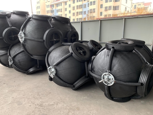 0.05-0.08Mpa Kauczuk Yokohama Pneumatyczny Fender Z Gorąco Galwanizowaną Flanką