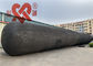 Czarne morskie poduszki powietrzne ratownicze, pneumatyczna gumowa poduszka powietrzna o wysokiej pływalności